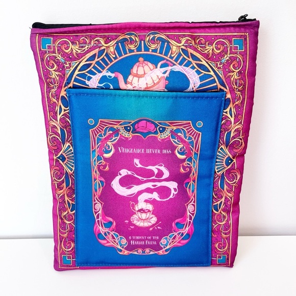 Pink Ornate Tablet Case Tempest of Tea Fairyloot Design - Picture 3 of 3